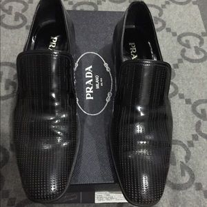 100% AUTHENTIC PRADA LOAFER SHOES SZ P 9.5 US 10.5